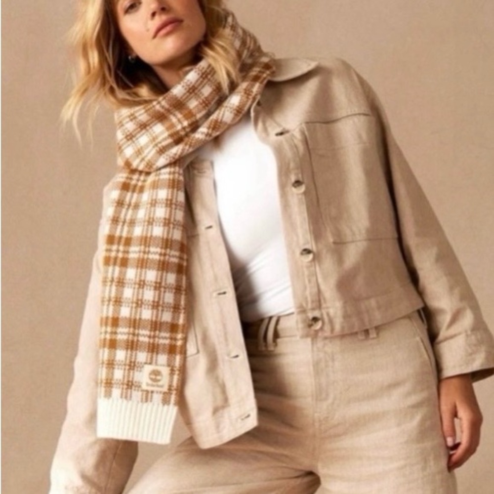 Timberland Plaid Scarf NWT